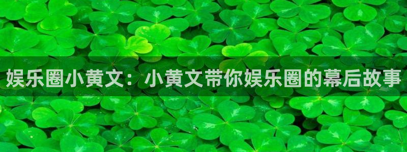 恒行体育1招商：娱乐圈小黄文：小黄文带你娱乐圈的幕后故事